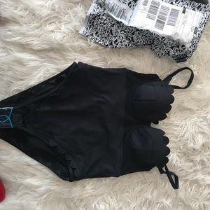 Asos scallop swim suit